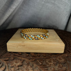 Evil eye enameled kada