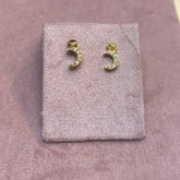 Moon flatback earrings (Pair)