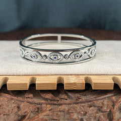 Evil Eye Diamond Band Kada