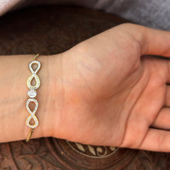 Infinity on infinity bracelet