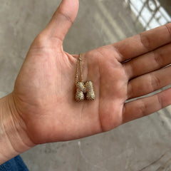 Initial bubble necklace