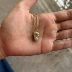 Initial bubble necklace