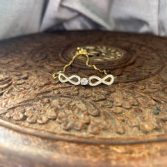 Infinity on infinity bracelet