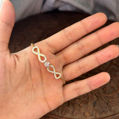 Infinity on infinity bracelet