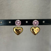 Blush Heart Earrings