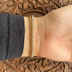 Noir layered bracelet