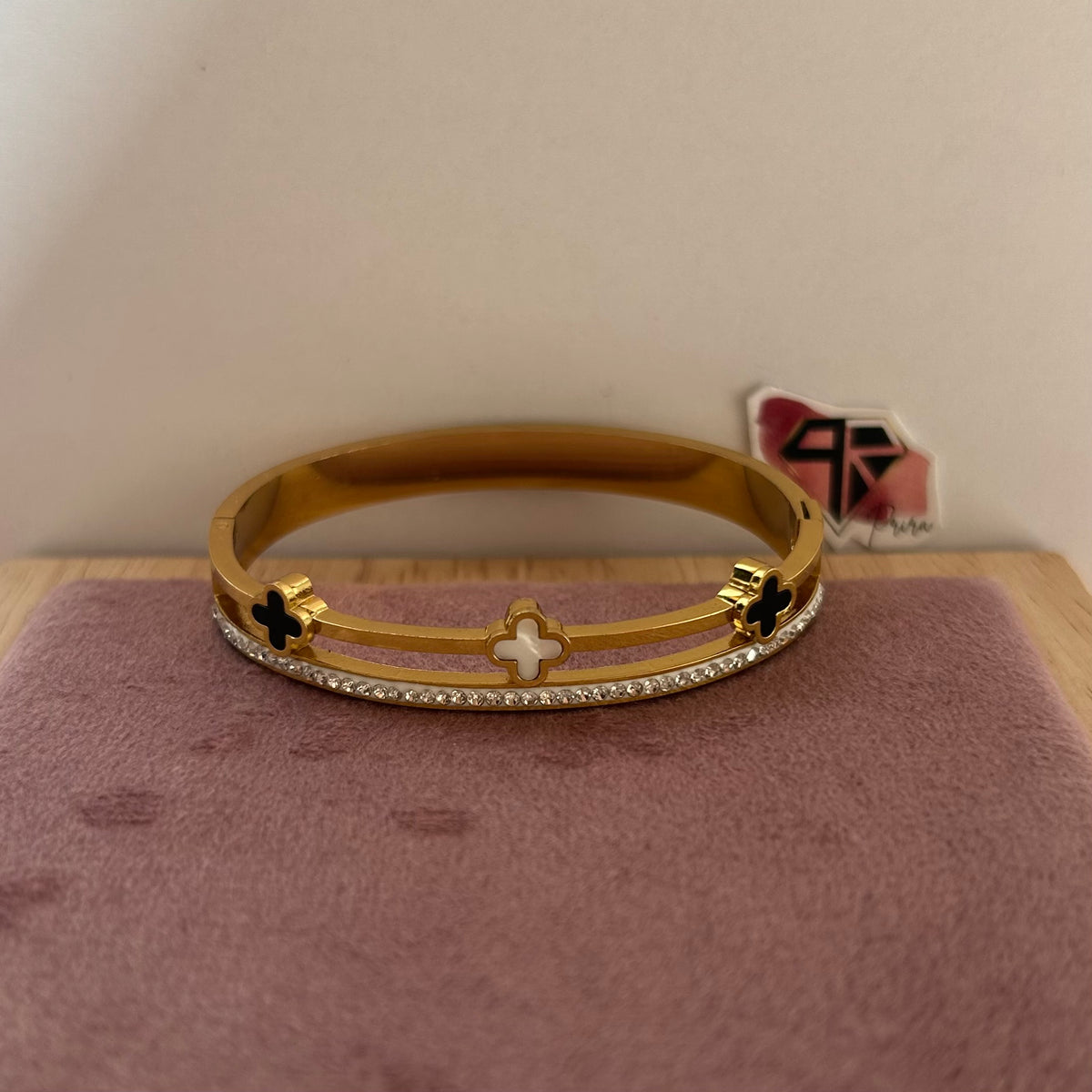 Clover diamond Baby size Kada