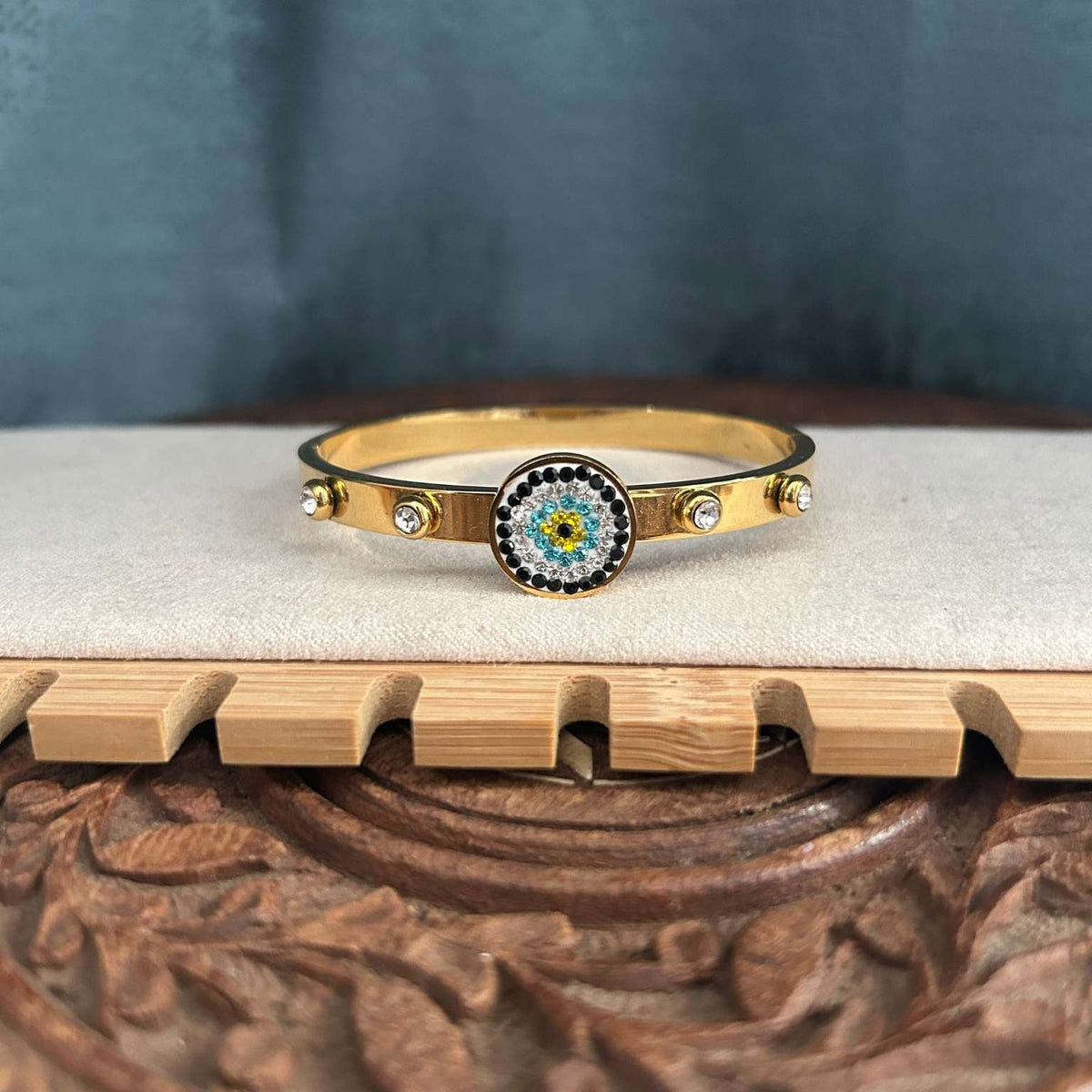 Evil Eye Diamond Kada