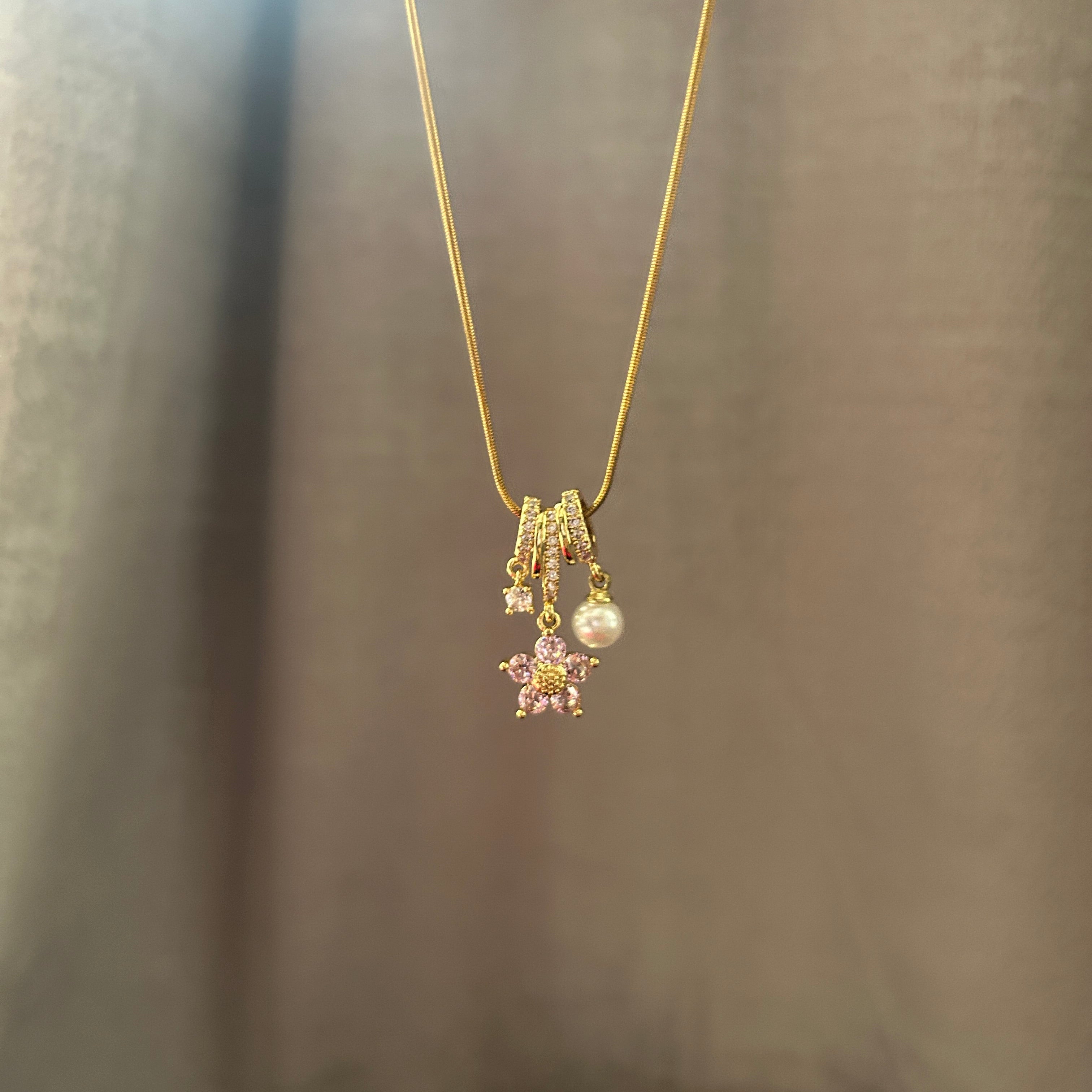 Bloom charms necklace