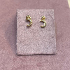Moon flatback earrings (Pair)