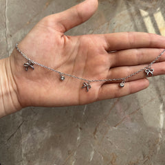 Bow charms necklace