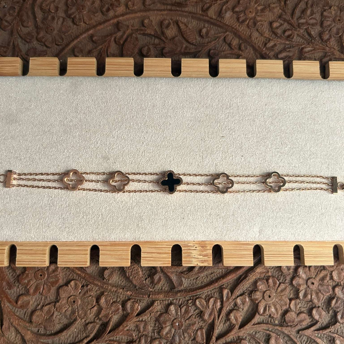 Multichained Clover Bracelet
