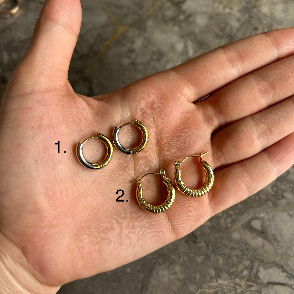 Hoop earrings
