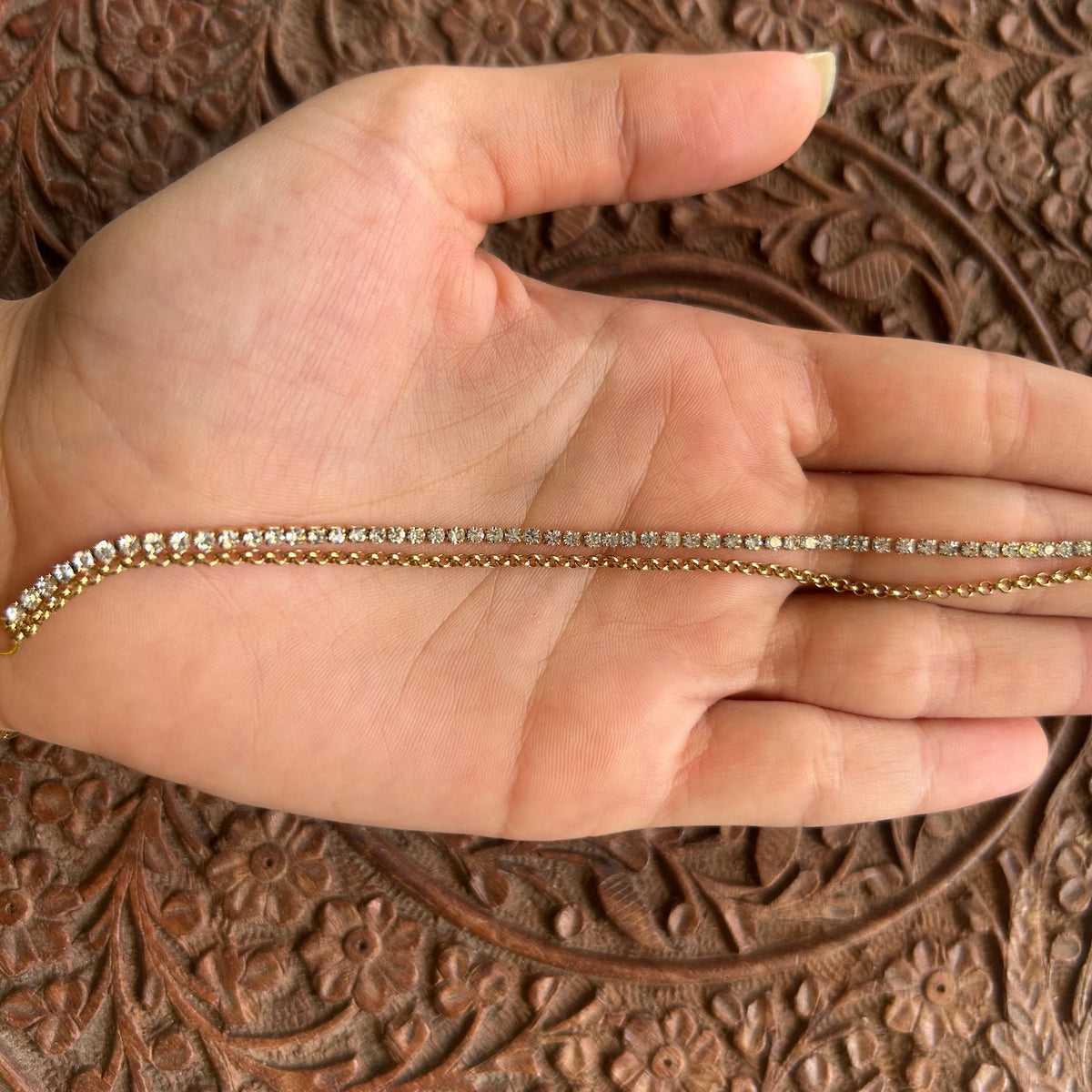 Noir layered bracelet