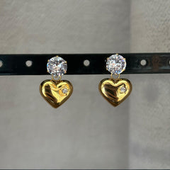 Blush Heart Earrings