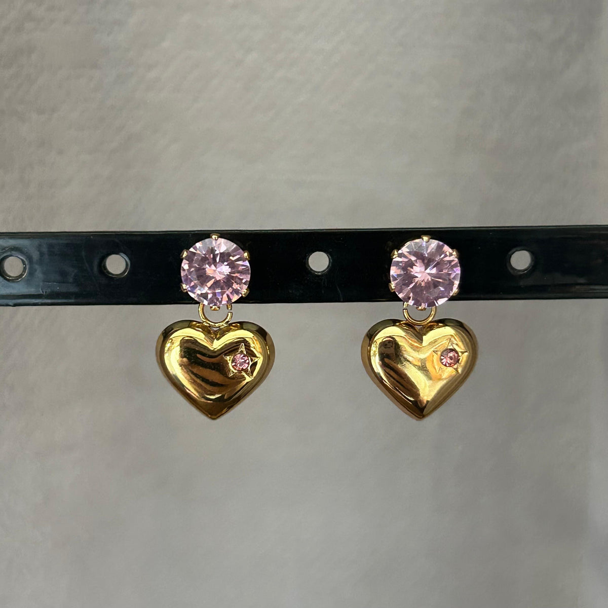 Blush Heart Earrings